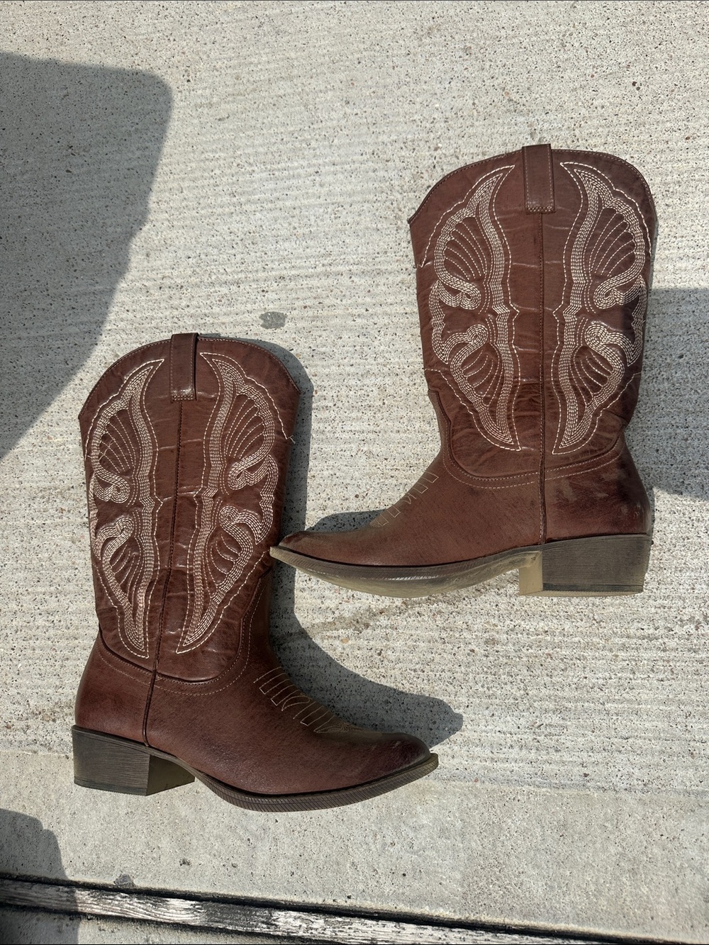 FAUX LEATHER WESTER BOOTA